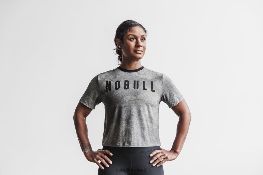 NOBULL N68P2P2363Women's Boxy Tee (Camo) Grey