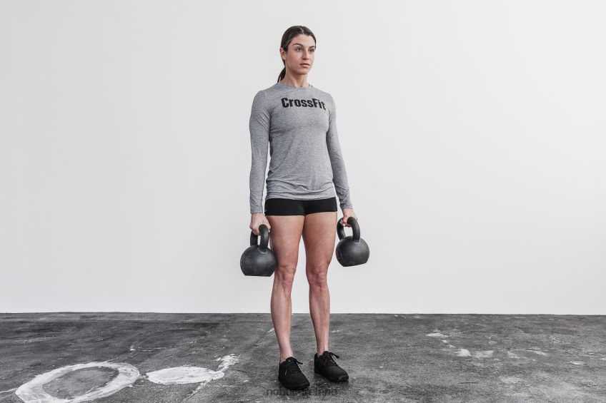 NOBULL N68P2P2430Women's Crossfit Long Sleeve Tee Grey