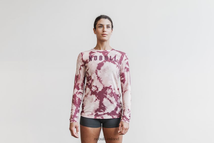 NOBULL N68P2P2432Women's Long Sleeve Tee (Tie-Dye) Dusty