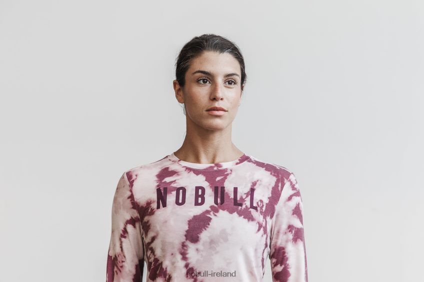 NOBULL N68P2P2432Women's Long Sleeve Tee (Tie-Dye) Dusty