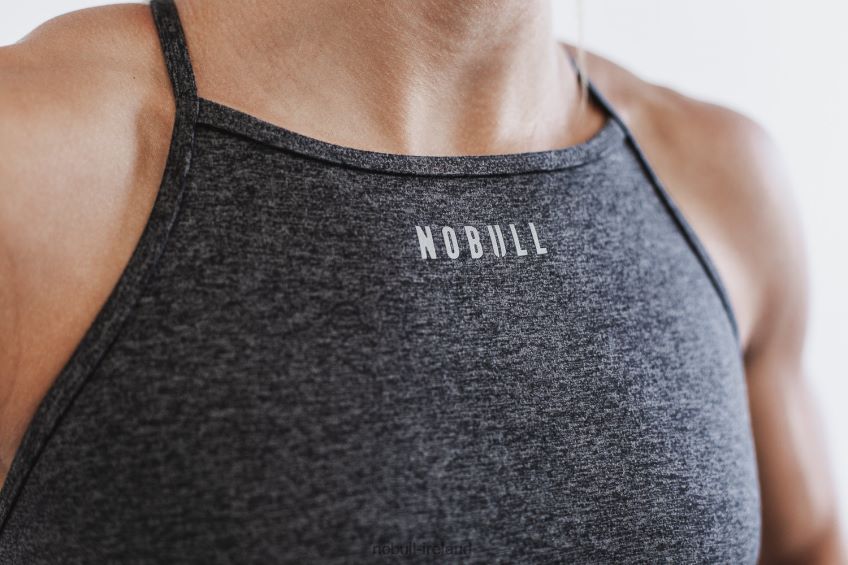 NOBULL N68P2P2487High-Neck Sports Bra (Matte) Charcoal