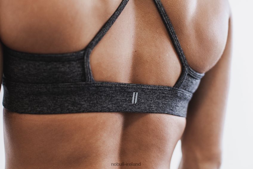 NOBULL N68P2P2487High-Neck Sports Bra (Matte) Charcoal