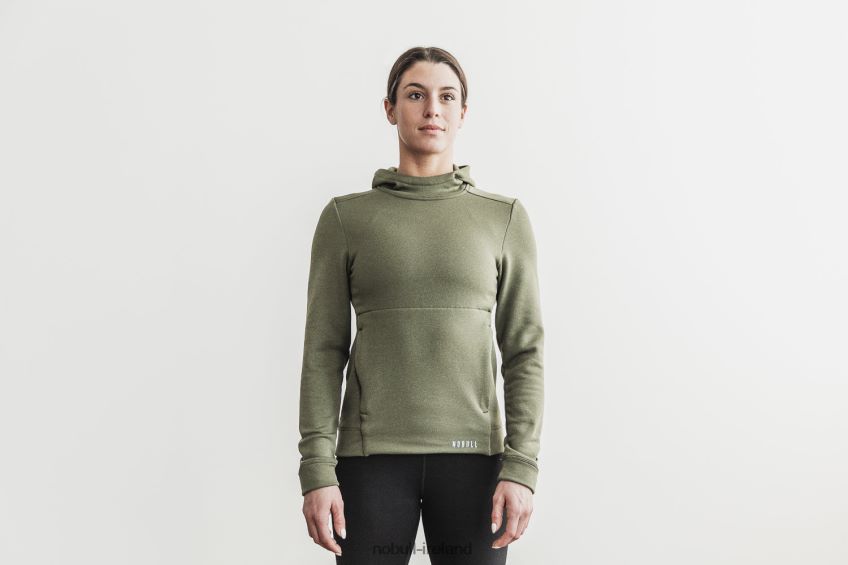 NOBULL N68P2P2513Women's Performance Pullover Hoodie Army