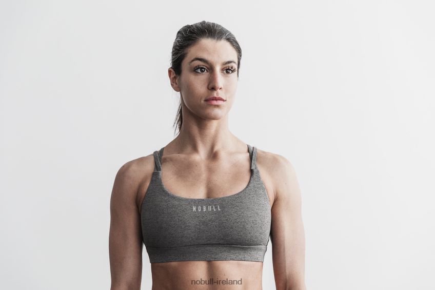 NOBULL N68P2P2525Sports Bra (Plush Heather) Grey