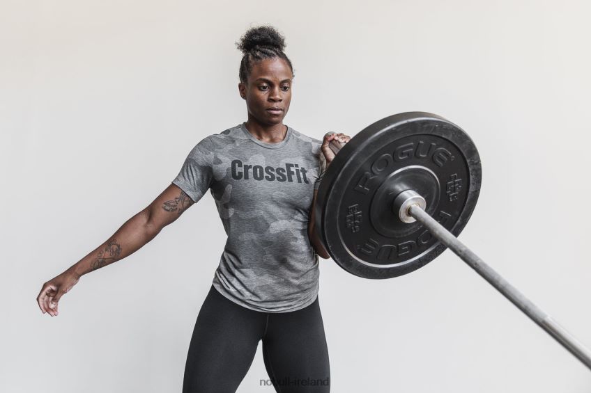 NOBULL N68P2P2681Women's Crossfit Tee (Camo) Grey