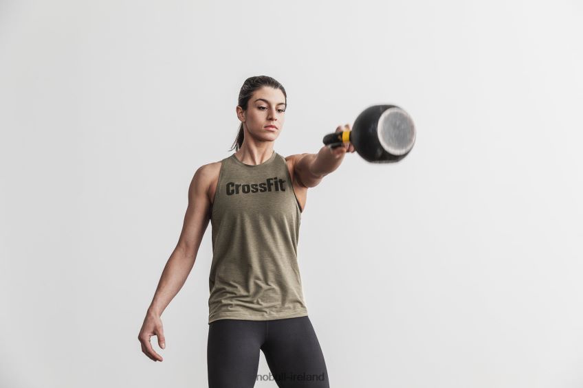 NOBULL N68P2P2741Women's Crossfit High-Neck Tank Army