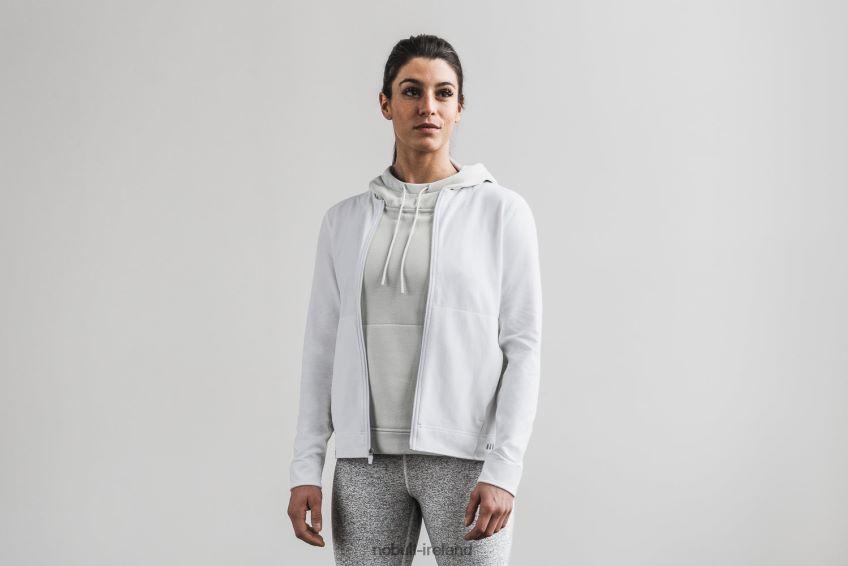 NOBULL N68P2P2778Women's Twill Zip-Up Jacket White