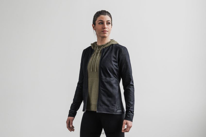 NOBULL N68P2P2779Women's Twill Zip-Up Jacket Deep