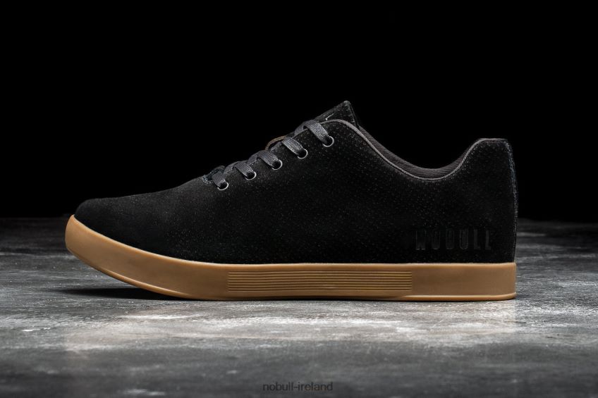 NOBULL N68P2P1402Women's Black Dark Gum Suede Trainer Back