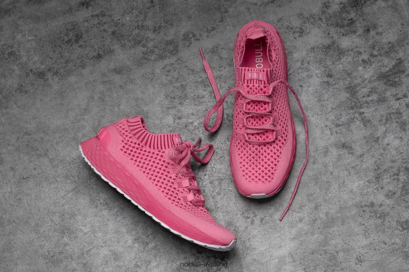 Bright Pink Knit Runner Nobull Women BRX6B6579