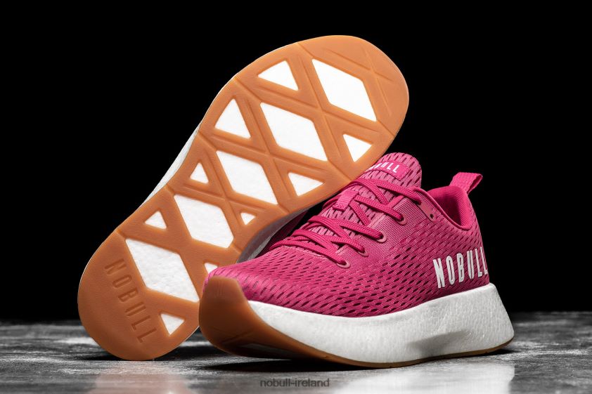 Magenta White Runner+ Nobull Women BRX6B6613