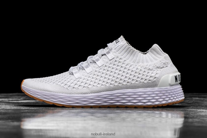 White Knit Runner Nobull Women BRX6B6574