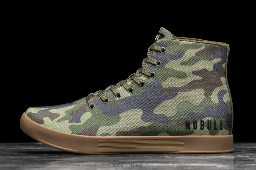 High-Top Forest Camo Canvas Trainer Nobull Women BRX6B6533